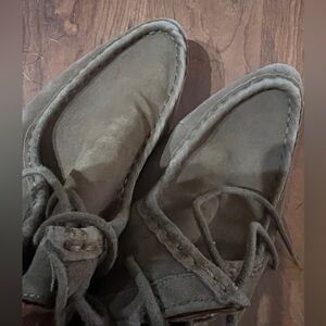 Gentle souls women's suede wedge ankle boots,